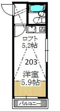 アレックス梅203間取り図